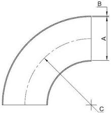 pipe fitting 1.5d elbow dimensions